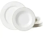 Ritzenhoff Breker Tafelservice, Creme, Keramik, 12-teilig, 18x28x28 cm, Essen &