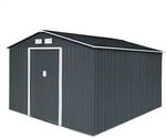 Hattoro Ger&auml;tehaus, Grau, Metall, 277x192x319 cm, Aufbewahrung & Schutzh&uuml;llen,