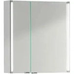 Mid.you Spiegelschrank LED-Line, Wei&szlig;, Metall, 2 F&auml;cher, F, 61x67x16.5 cm,