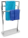 Relaxdays Handtuchst&auml;nder, Silber, Metall, 50x86x20 cm, Badaccessoires,