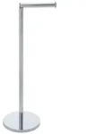 Wenko Toilettenpapierhalter 2In1, Edelstahl, Metall, 21x55x17 cm, Badezimmer, WC
