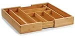Zeller Besteckkasten, Braun, Naturmaterialien, 43x6.5x58 cm, K&uuml;chenzubeh&ouml;r,
