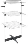 Metaltex Turmw&auml;schetrockner Thunder, Silber, Metall, Kunststoff, 58x123x54 cm,...