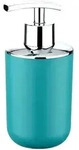 Wenko Seifenspender, Blau, Kunststoff, Rund, 8x16.5x8 cm, Badaccessoires,
