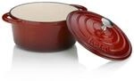 Kela Br&auml;ter, Beige, Rot, Metall, 2.5 l, rund, 10 cm, Deckel hitzebest&auml;ndig,