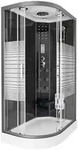 Home Deluxe Duschkabine, Schwarz, Glas, 80 cm, Badezimmer, Baden & Duschen,