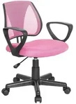 Mid.you Jugenddrehstuhl, Pink, Kunststoff, Drehkreuz, 58x75-92x45 cm, Arbeitszimmer,