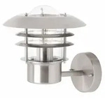 Brilliant Aussenwandleuchte, Edelstahl, Metall, 21.6x22.6x25.2 cm, Lampen & Leuchten,