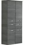 Xora Midischrank, Graphit, Holzwerkstoff, 3 F&auml;cher, 1 Schublade(n) Schubladen,