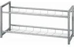 Carryhome Schuhregal, Alu, Metall, 80x38x30 cm, Garderobe, Schuhaufbewahrung,