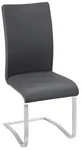 Livetastic Schwingstuhl, Schwarz, Edelstahl, Metall, Textil, C-Form, 52x103x43 cm,