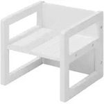 Roba Sitzhocker, Wei&szlig;, Holzwerkstoff, 1-Sitzer, 30x30x30 cm, Kinder- & Jugendzimmer,