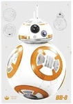 Star Wars Dekosticker Star Wars, Orange, Wei&szlig;, Kunststoff, 6-teilig, 100x70 cm, Made