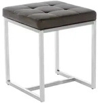 CLP Hocker, Braun, Metall, 40x48x40 cm, Wohnzimmer, Hocker, Sitzhocker