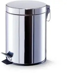 Zeller Present Kosmetikeimer, Edelstahl, Metall, Rund, 22x29.3x22 cm, Badaccessoires,