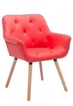 CLP Armlehnenstuhl, Rot, Holz, 67x83x60 cm, Esszimmer, St&uuml;hle, Esszimmerst&uuml;hle,