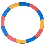 Homcom Randabdeckung,, Mehrfarbig, Kunststoff, 366x366 cm, Outdoor Spielzeug
