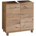 Stylife Waschbeckenunterschrank, Fichte, Metall, 1 F&auml;cher, 59.8x63.4x32.6 cm, Made