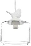 Relaxdays Deckenleuchte, Transparent, Glas, Metall, 20x120x20 cm, Lampen & Leuchten,