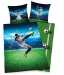 Herding Jugendbettw&auml;sche Fu&szlig;ball, Mehrfarbig, Textil, Fu&szlig;ball, 135x200 cm,