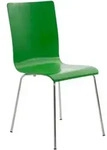 CLP Besucherstuhl, Gr&uuml;n, Metall, 43x87x47 cm, Arbeitszimmer, Besucherst&uuml;hle
