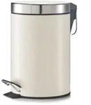 Zeller Present Kosmetikeimer, Creme, Metall, Rund, 17x26x17 cm, Badaccessoires,