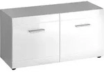 Carryhome Garderobenbank Adana, Wei&szlig;, Kunststoff, 1-Sitzer, 95.9x50.2x38.8 cm,