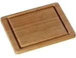 WMF Schneidebrett, Natur, Holz, Bambus, 20x26 cm, Saftrille, K&uuml;chenzubeh&ouml;r,