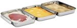 K&uuml;chenprofi Panierset, Edelstahl, Metall, 3-teilig, 15x3x22 cm, Kochen,