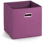 Zeller Present Aufbewahrungsbox, Lila, Textil, 32x32x32 cm, Ordnen &...