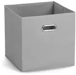 Zeller Present Aufbewahrungsbox, Grau, Textil, 32x32x32 cm, Ordnen & Aufbewahren,