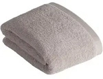 Vossen Badetuch High Line, Hellgrau, Textil, Uni, 100x150 cm, Made in Austria,