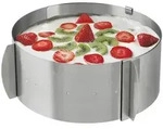 Fackelmann Tortenring, Silber, Metall, rund, 8.5 cm, gr&ouml;&szlig;enverstellbar,...