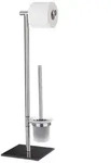 Wenko Toilettenpapierst&auml;nder, Silber, Metall, 24x70x20 cm, Badaccessoires