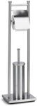 Zeller Present Wc-B&uuml;rstenkombination, Silber, Metall, 22x18x76 cm, B&uuml;rstenkopf
