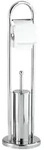 Wenko Toilettenpapierst&auml;nder, Silber, Metall, Rund, 22x81x22 cm, Badaccessoires