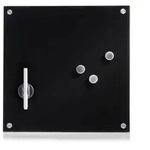 Zeller Present Memoboard, Schwarz, Glas, 40x1.6x40 cm, Dekoration, Magnettafeln &