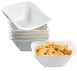 M&auml;ser Sch&uuml;sselset, Wei&szlig;, Keramik, 6-teilig, quadratisch, Essen & Trinken,