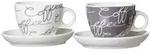 Ritzenhoff Breker Cappuccino-Geschirr, Mehrfarbig, Keramik, 0.18 L, Kaffee & Tee,