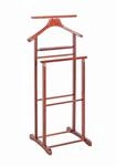 Herrendiener, Kirschbaum, Holz, Kiefer, massiv, 47x102x36 cm, Hosenhalter,