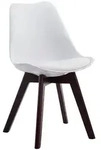 CLP Stuhl, Wei&szlig;, Holz, 48x84x41.5 cm, Esszimmer, St&uuml;hle, Esszimmerst&uuml;hle,