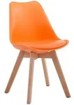 CLP Stuhl, Orange, Holz, 48x84x41.5 cm, Esszimmer, St&uuml;hle, Esszimmerst&uuml;hle,