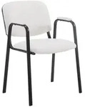 CLP Besucherstuhl, Wei&szlig;, Metall, 53x79x55 cm, Arbeitszimmer, Besucherst&uuml;hle