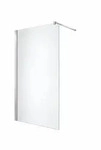 Glaswerk Westfalen Walk-In-Duschwand, Silber, Glas, Uni, Rechteckig, 100x200x10...