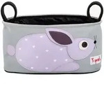 3Sprouts Kinderwagentasche, Grau, Textil, Rechteckig, 32x16x12 cm, Baby on Tour,