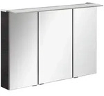 Mid.you Spiegelschrank, Dunkelbraun, Metall, F, 100x69.5x23.5 cm, Badezimmer,