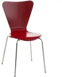 CLP Besucherstuhl, Rot, Metall, 45x85x49 cm, Arbeitszimmer, Besucherst&uuml;hle