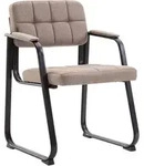 CLP Armlehnenstuhl, Taupe, Metall, 59x84x58 cm, Esszimmer, St&uuml;hle,...