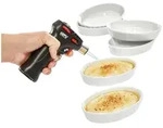 Gefu Cr&egrave;me-Brul&eacute;e-Set, Schwarz, Wei&szlig;, Metall, Keramik, 7-teilig, Kochen,