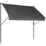 Boxxx Klemmmarkise, Anthrazit, Metall, Textil, Uni, 400x225-275x150 cm, Sonnenschutz
